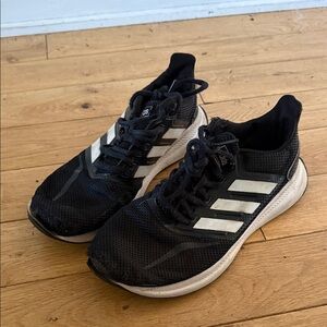 Adidas Kids Black and White Sneakers